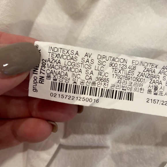 Zara Size Small Boho Blouse w/ Blue Embroidery & Tassel Detail - Picture 9 of 13